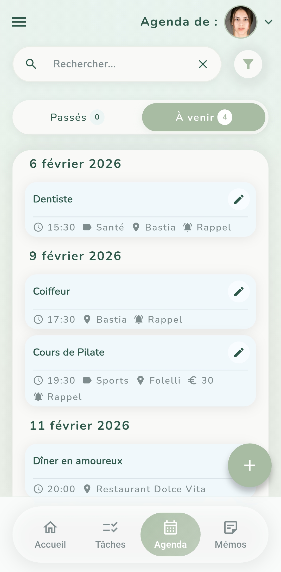 Ajout de profils